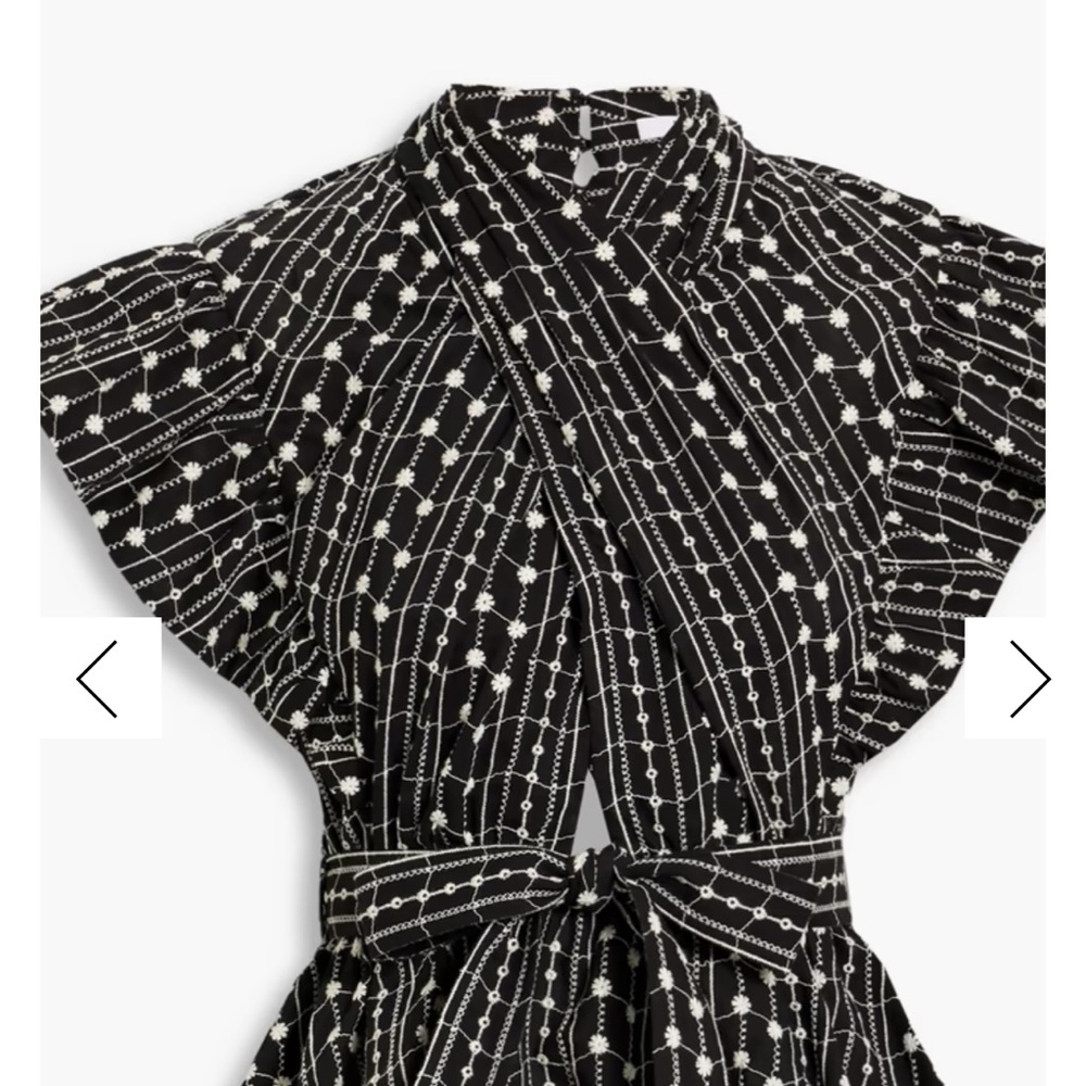 Derek Lam Black and White Patterned Top